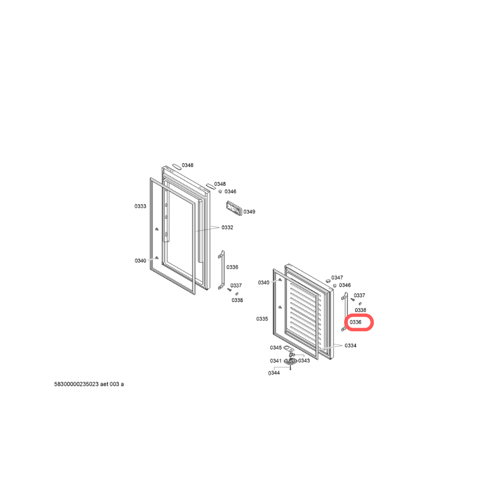 Tirador puerta combi no frost Bosch