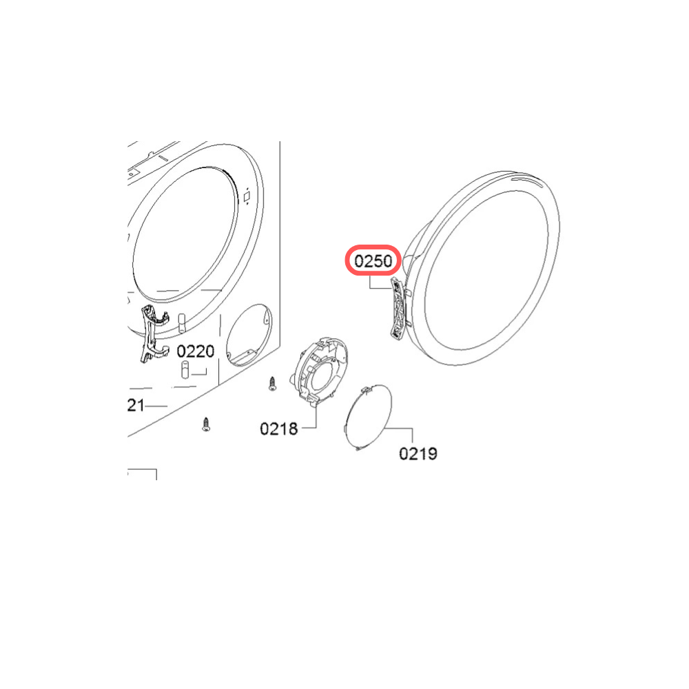 260213158 Puerta completa lavadora Bosch WAN28286ES