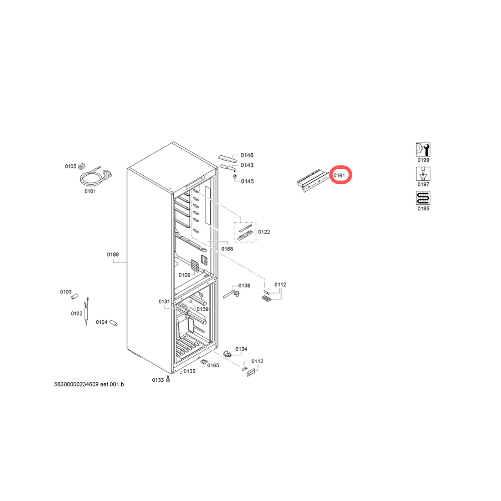 260213186 Módulo de control configurado combi no frost Bosch KGN33NWEA/65
